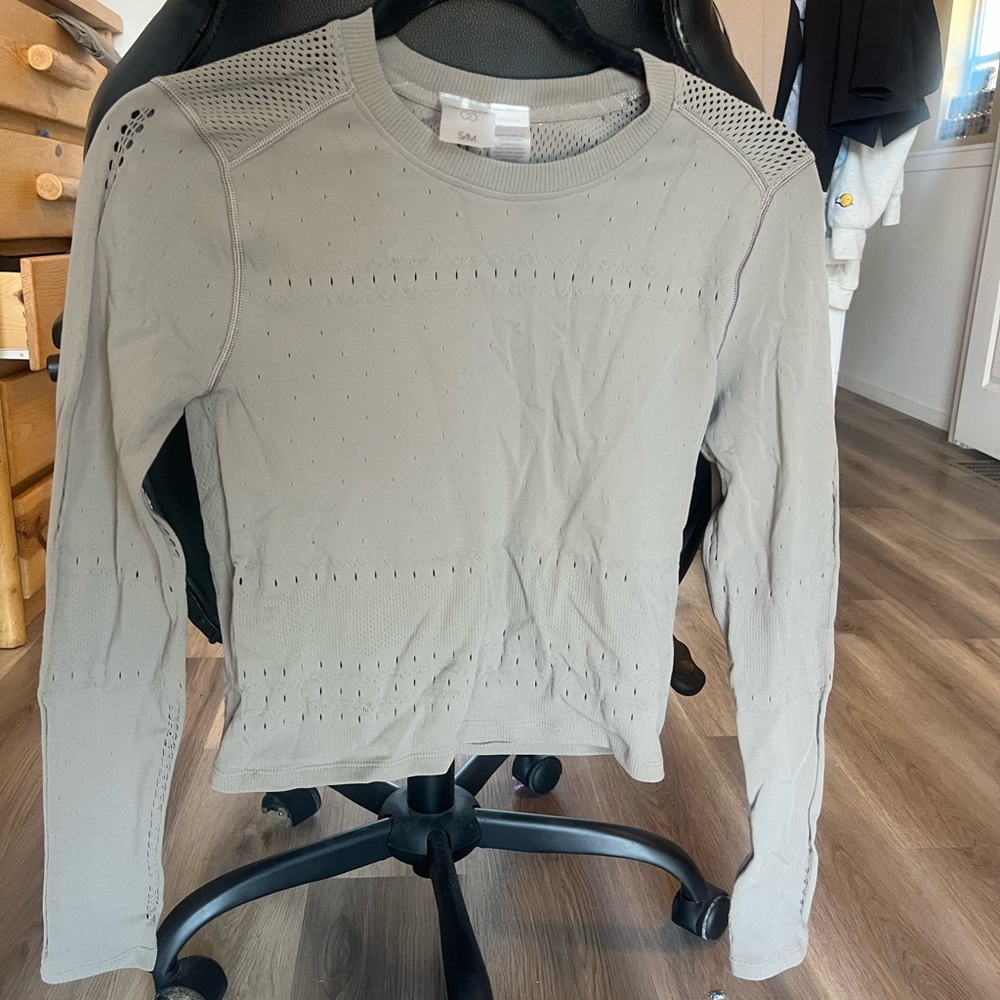 Gray Women's Workout Top